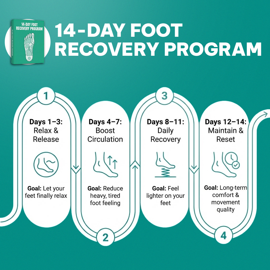 FootRelief™ Pro 2.0 + 14-Day Deep Foot Recovery Program